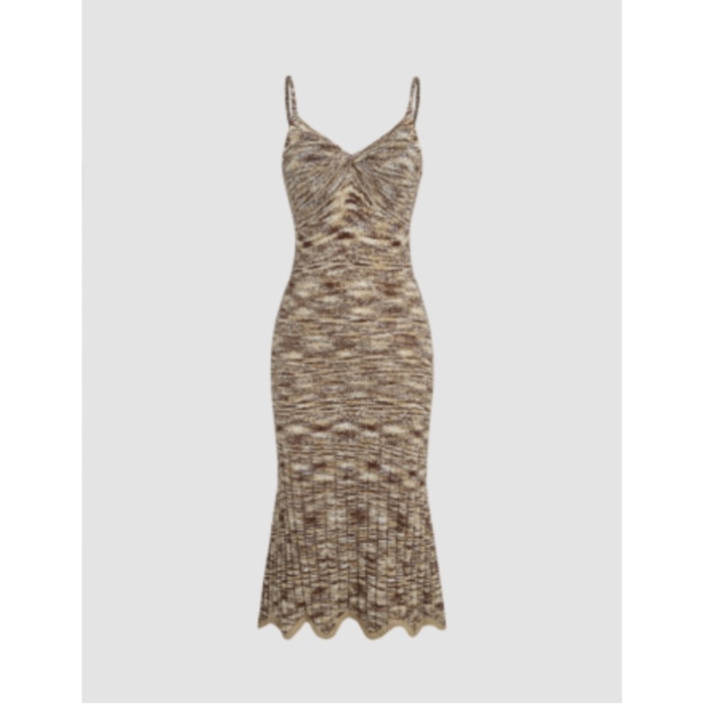 Knitted Mermaid Cami Midi Dress